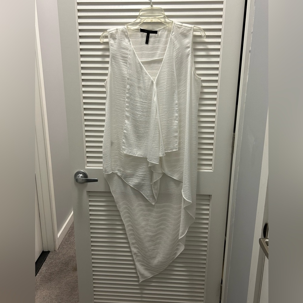 BCBG asymmetrical blouse.